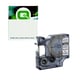 Q-Nomic S0718160 / 18508 IND RHINO poliéster texto preto sobre transpartente 9mm | QNS0718160