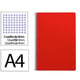 Caderno espiral Folio | Quadriculado 4 mm | 75 g | Capa mole | Vermelho