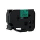 Q-Nomic TZe-751 fita 24mm texto preto sobre verde (8M) | QNTZe-751