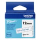 Brother Btag-133 fita não laminada azul sobre transparente 12 mm | BROBTAG133