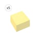 Pack x5: Bloco de Notas | 76x76mm | Amarelo | 100 folhas