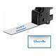 Q-Nomic TZe-133 fita azul sobre transparente 12mm | QNTZE133