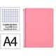 Caderno Espiral Folio | Quadriculado 4 mm | 90 g | Capa dura | rosa