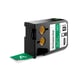 DYMO 1868783 XTL fita vinil branco sobre verde 24mm | DYM1868783
