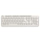Teclado com fio silencioso | Branco