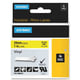 Cinta Dymo RHINO 1805431 texto preto sobre amarelo 24mm | DYM1805431