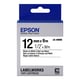 Epson LK-4WBN Fita preto sobre branco 12mm (C53S654021) | EPSLK-4WBN