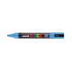 Marcador Posca PC-5M | Ponta Redonda 1,8 mm - 2,5 mm | Azul Claro