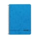 Enri Caderno Espiral Liso - Tamanho Fº - Capa Mole - Cor Azul