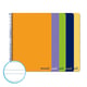 PACK x5: Caderno Espiral Folio | 80F | Pautado 2.5mm | capa Mole| 60gr (Sortidos)