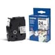 Brother TZN251 - 24 mm preto / branco fita no laminada (8 m) | BROTZN251