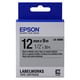 Epson LK-4SBM Fita preto negro sobre prateado metalizado 12mm (C53S654019) | EPSLK-4SBM