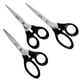 Leitz Pack de tesouras 165/185/200 mm | Pretas 3 unidades
