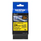 Brother TZe-SL651 fita autolaminada | texto preto sobre amarelo | 24mm | BROTZE-SL651