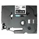 Q-Nomic TZe-335 fita 12mm texto branco sobre preto (8M) | QNTZe-335