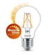 Philips lâmpada LED E27 filamento luz quente regulável 3.4W | 40W