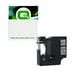 Q-Nomic 45010 fita preta sobre transparente (12mm X 7m) | QN45010