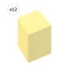 PACK x12: Bloco de notas  | 76x76mm | Amarelo | 100 h.