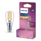 Philips lâmpada LED E14 T25s filamento luz quente 0,8W | 12W