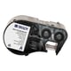 Brady M4C-375-595-RD-WT etiquetas de vinilo branco sobre vermelho 9,53 mm x 7,62 m | BRAM4C-375-595-RD-WT