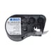 Brady MC1-1000-595-WT-BK Fita adesiva de vinilo preta em branco 25,4 mm x 7,62 m | BRAMC1-1000-595-WT-BK