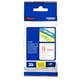 Brother TZe-222 fita 9mm texto vermelho sobre branco (8M) | BROTZE222