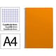 Caderno espiral Folio | Quadriculado 4 mm | 75 g | Capa mole | Laranja