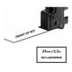 Q-Nomic S0773860 / 1734821 IND Rhino fita autolaminável preta sobre branco 24 mm | QNS0773860