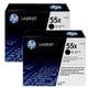 HP CE255XD Pack dois toners pretos HP 55X | HPB-CE255XD