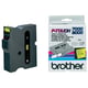 Brother TX-651 fita preta sobre amarelo 24mm | BROTX-651