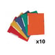 Pack 10x Pasta de elásticos | Cartão | 320x243mm (Várias cores)
