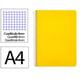 Caderno Espiral Folio | Quadriculado 4 mm | 90 g | Capa dura | amarelo