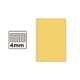 Caderno Espiral A5 | 80F | Quadrícula 4mm | Capa Dura | 75gr | Amarelo
