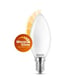 Lâmpada Philips LED E14 | WarmGlow | vela | mate | regulável | luz quente | 3,4W