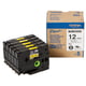 Brother HGe-631V5 Fita preta sobre amarela 12mm (5 unidades) | BROHGE631V5