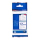 Brother TZe-FA3 fita para la ropa 12mm texto azul sobre branco (3M). | BROTZEFA3