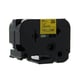 Q-Nomic TZe-661 fita 36mm texto preto sobre amarelo (8M) | QNTZe-661