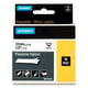 Dymo RHINO 18488 (S0718100) fita nylon flexível 12mm preto sobre branco (3,5M) | 18488