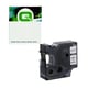 Q-Nomic S0720910 / 45811 D1 poliéster texto branco sobre preto 19mm | QNS0720910
