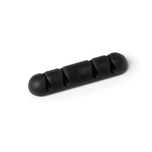 Organizador de cabos Durable | 4 clip | Preto | 2 unidades