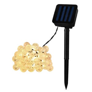 Grinalda 30 Bolas LED | Carregador Solar | 5M