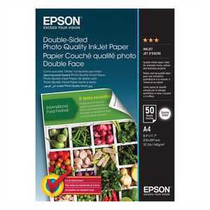 Epson S400059 Papel fotográfico frente e verso para jato de tinta | A4 140 g 50 folhas