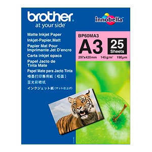 Brother BP60MA3 Papel fotográfico mate | A3 145 g 25 folhas