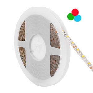 Fita LED 12V | 60LED/m | Luz cores RGB | 5M