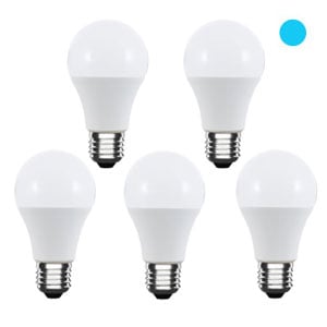 Pack x5: Lâmpada LED E27 | Luz branca | 7W | 6500K
