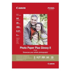 Canon PP-201 Papel fotográfico Glossy Plus II | A4 265 g 20 folhas