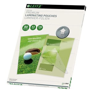 Leitz iLAM saco para plastificar A3 brilhante 2x80 mícrons (100 unidades)