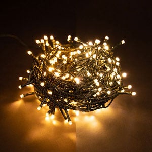 Luzes decorativas 21 metros | Branco quente e extra quente | 240 luzes LED