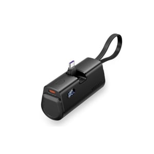 Powerbank | 4800 mAh |  carregamento rápido USB-C 22,5 W | preto