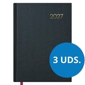 Pack de 3 Agendas 2027 A5 dia por página | Pretas